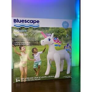 Bluescape Summertime Kid's Unicorn Sprinkler 5ft Tall with Water Weighted Base